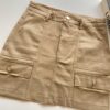 Short Saia Cargo Feminino Sarja Bege - Fernanda Ramos Store