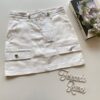 Short Saia Cargo Feminino Sarja Branco - Fernanda Ramos Store