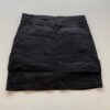 Short Saia Cargo Feminino Sarja Preto - Fernanda Ramos Store