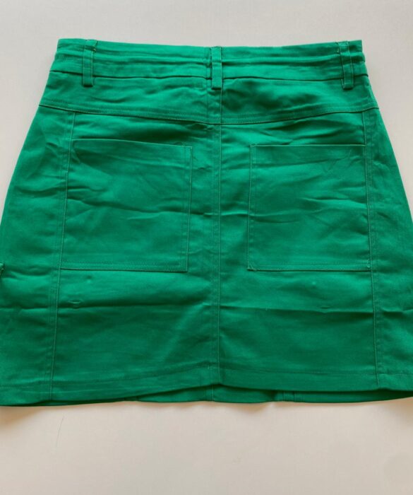 Short Saia Cargo Feminino Sarja Verde - Fernanda Ramos Store