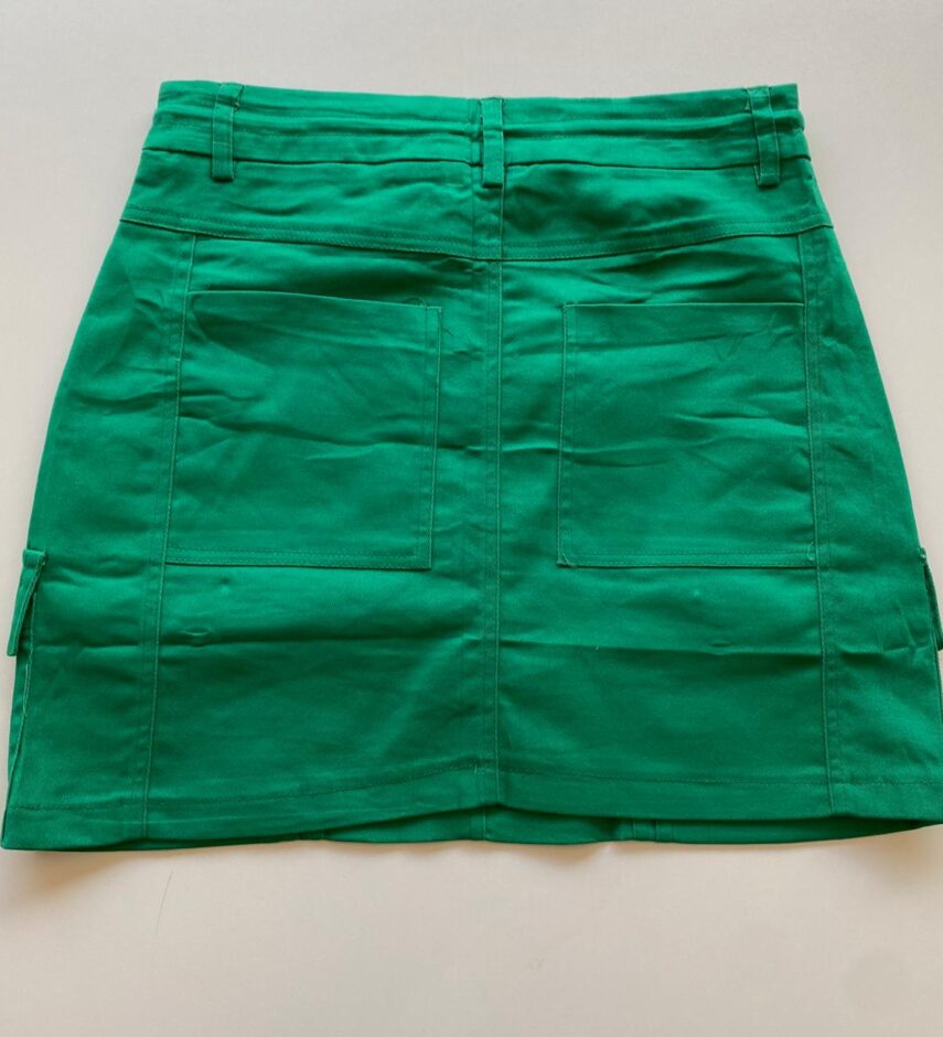 Short Saia Cargo Feminino Sarja Verde - Fernanda Ramos Store