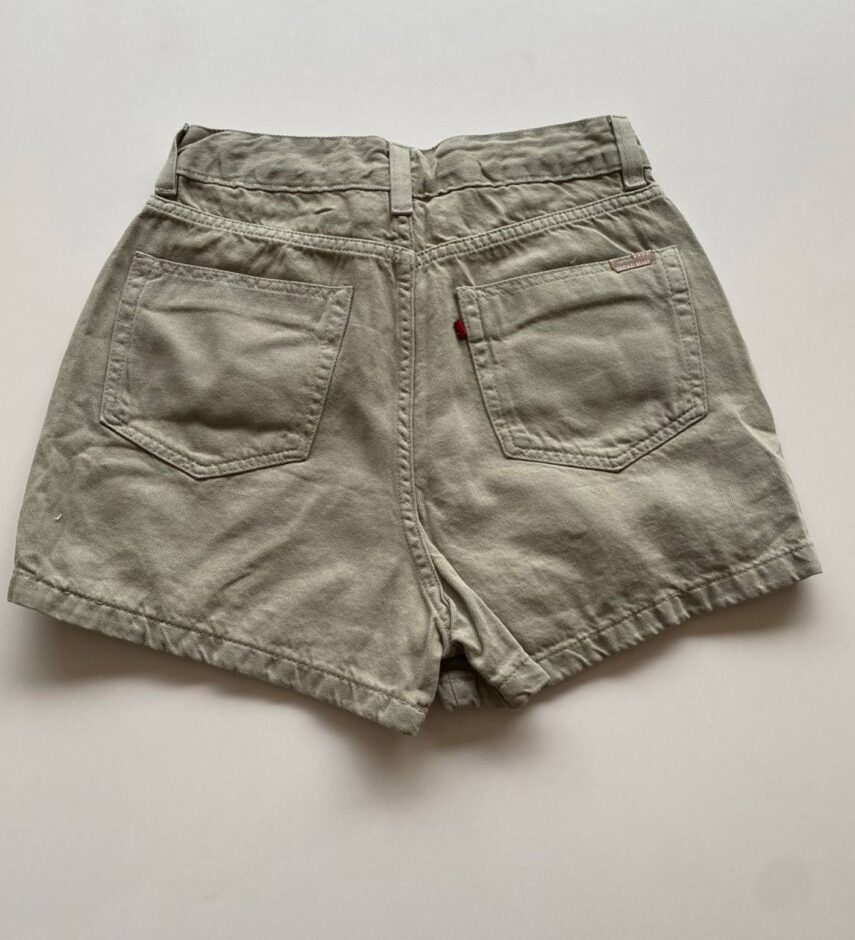 Short Saia Feminino Básico com Bolsos Sarja Verde Menta - Fernanda Ramos Store