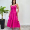 Vestido Longuete Jade sem Bojo com Lastex e Alça Regulável Pink - Fernanda Ramos Store