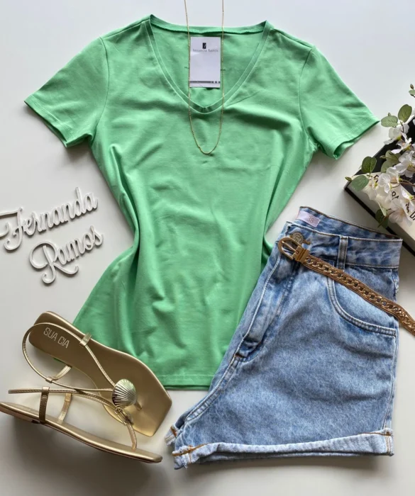 Blusa Alicia Feminina Malwee Verde - Fernanda Ramos Store