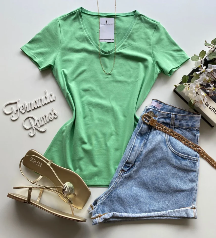 Blusa Alicia Feminina Malwee Verde - Fernanda Ramos Store