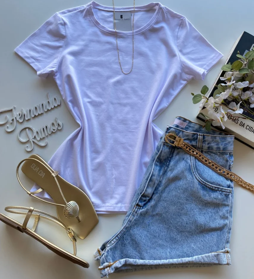 Blusa Isabella Feminina Malwee Branca 4500 - Fernanda Ramos Store