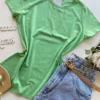 Blusa Rose Feminina Malwee Verde Gola U - Fernanda Ramos Store