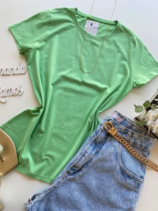 Blusa Rose Feminina Malwee Verde Gola U - Fernanda Ramos Store