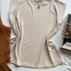 Blusa Tee Muscle Feminina Olívia Nude - Fernanda Ramos Store