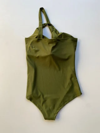 Body Feminino com Bojo Nula Manga Verde Militar - Fernanda Ramos Store