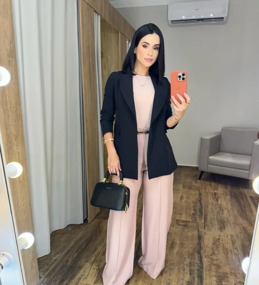 Body Feminino Regata sem Bojo Poliamida Rosa - Fernanda Ramos Store