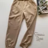 Calça Cenoura Feminina com Cinto Bege - Fernanda Ramos Store