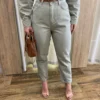 Calça Feminina Mom Sarja com Cinto Verde Menta - Fernanda Ramos Store