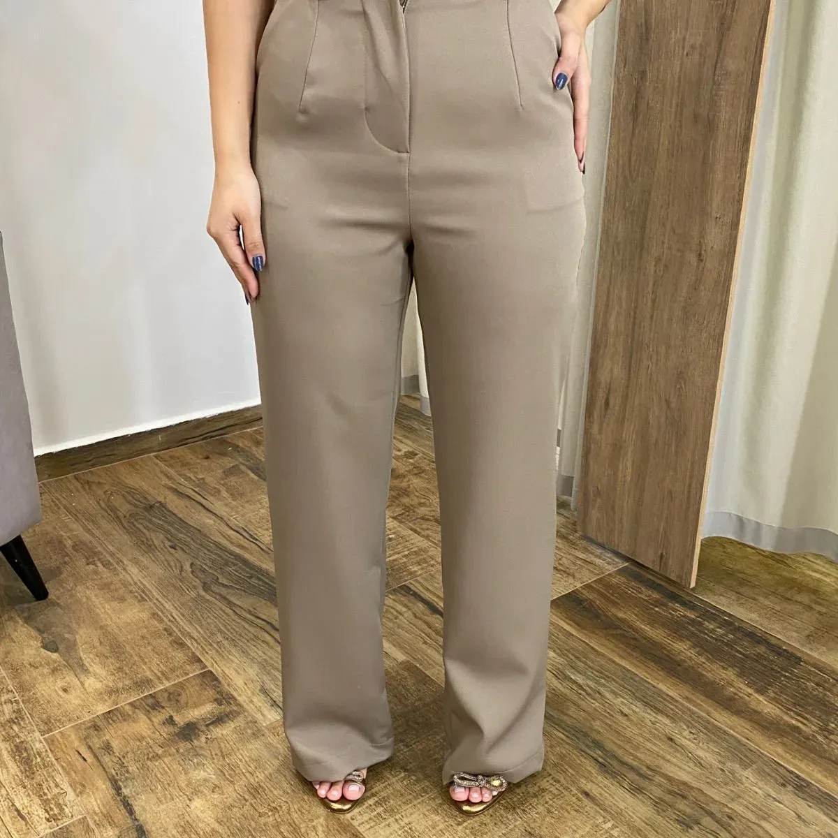 Calça Feminina Social Alfaiataria Reta Fernanda Ramos Store