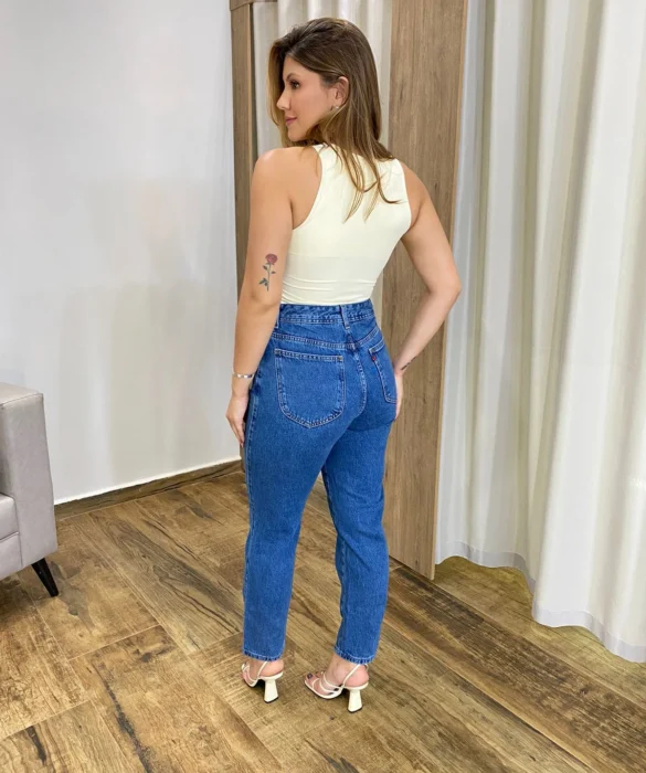 Calça Jeans Feminina Mom Alicia 016317 - Fernanda Ramos Store