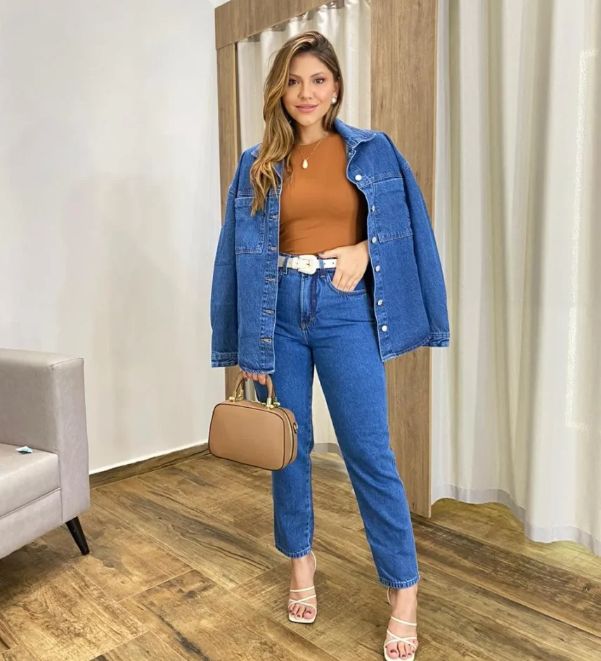 Calça Jeans Feminina Mom Alicia 016317 - Fernanda Ramos Store
