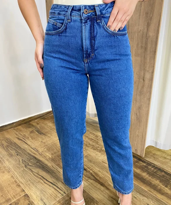 Calça Jeans Feminina Mom Alicia 016317 - Fernanda Ramos Store