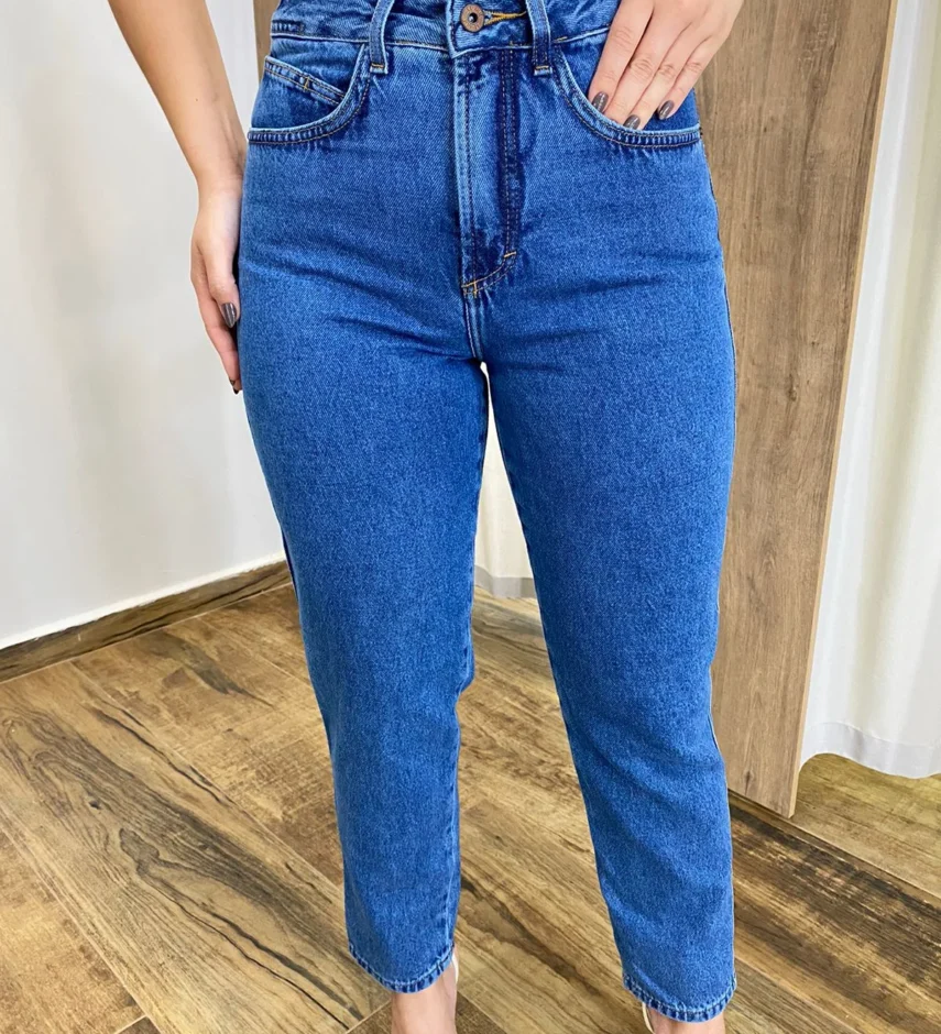 Calça Jeans Feminina Mom Alicia 016317 - Fernanda Ramos Store