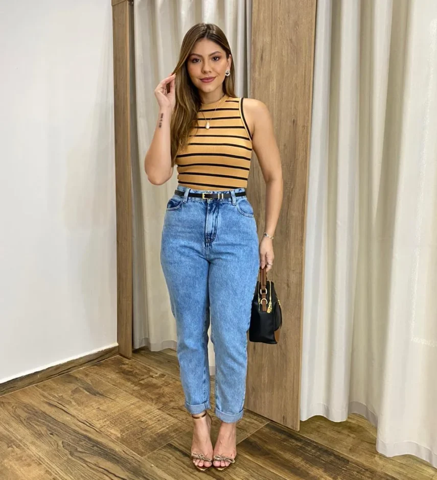 Calça Jeans Feminina Mom Fernanda 015733 - Fernanda Ramos Store