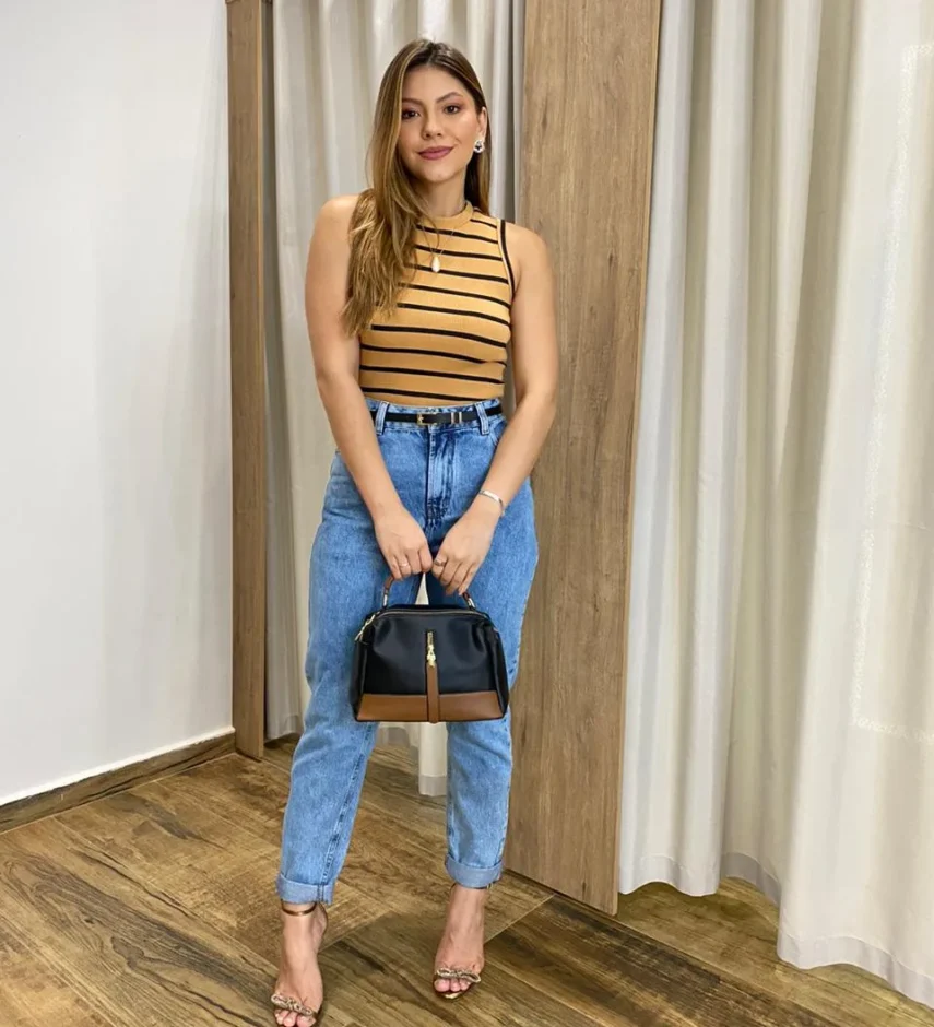Calça Jeans Feminina Mom Fernanda 015733 - Fernanda Ramos Store