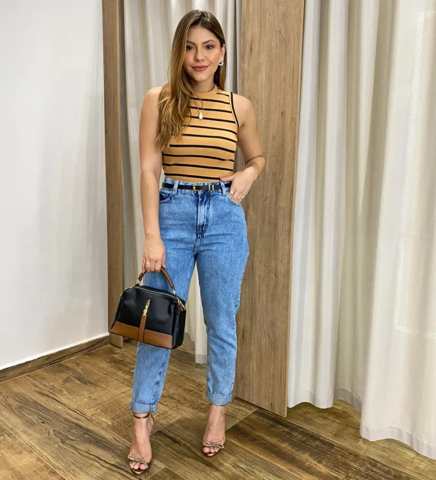 Calça Jeans Feminina Mom Fernanda 015733 - Fernanda Ramos Store