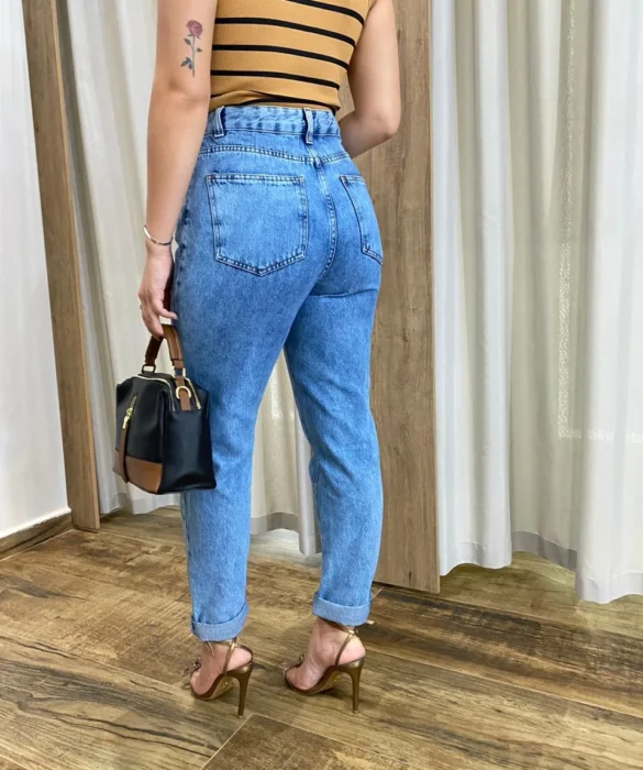 Calça Jeans Feminina Mom Fernanda 015733 - Fernanda Ramos Store