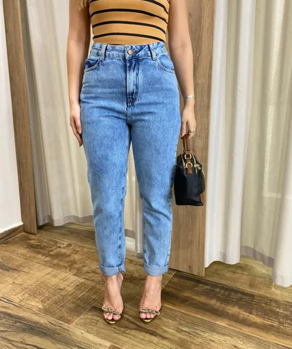 Calça Jeans Feminina Mom Fernanda 015733 - Fernanda Ramos Store