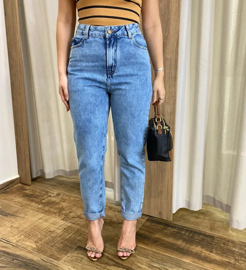 Calça Jeans Feminina Mom Fernanda 015733 - Fernanda Ramos Store