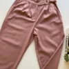 Calça Nala Social Feminina Skinny Viscolinho Rosé - Fernanda Ramos Store