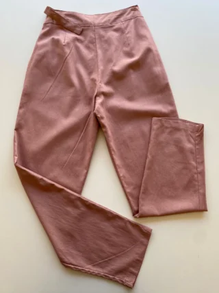 Calça Nala Social Feminina Skinny Viscolinho Rosé - Fernanda Ramos Store