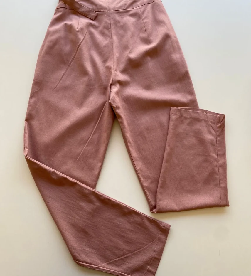 Calça Nala Social Feminina Skinny Viscolinho Rosé - Fernanda Ramos Store