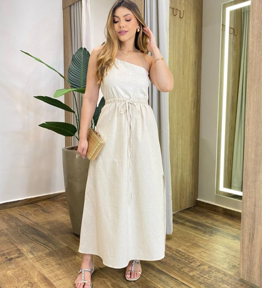 Conjunto Feminino Fernanda Cropped Nula Manga e Saia Longa Cru - Fernanda Ramos Store