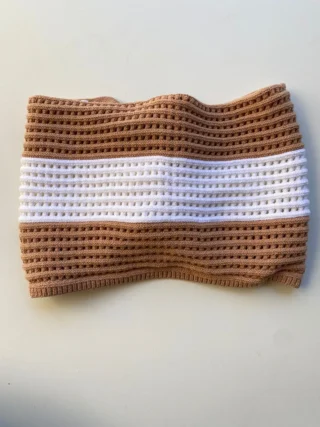 Cropped Feminino Tricot com Detalhe de Nó - Fernanda Ramos Store