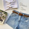 Cropped Feminino Tricot Off White com Detalhe de Nó - Fernanda Ramos Store