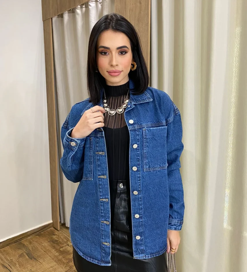 Max Jaqueta Feminina Giorgia Jeans 023184 - Fernanda Ramos Store