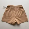 Short Social Feminino Alfaiataria com Cinto Bege - Fernanda Ramos Store