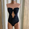 Body Feminino Tomara Que Caia com Bojo Preto - Fernanda Ramos Store