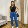 Colete Feminino Luna Alfaiataria Preto com Botões - Fernanda Ramos Store