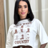 Cropped Feminino sem Bojo Off White Wild West Country - Fernanda Ramos Store