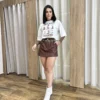 Cropped Feminino sem Bojo Off White Wild West Country - Fernanda Ramos Store