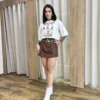 Cropped Feminino sem Bojo Off White Wild West Country - Fernanda Ramos Store