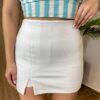 Short Saia Feminino Poliamida Luiza Branco - Fernanda Ramos Store