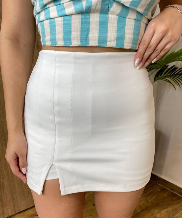 Short Saia Feminino Poliamida Luiza Branco - Fernanda Ramos Store