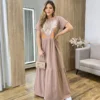 Vestido Longo sem Bojo de Malha Coração Tropical Terra - Fernanda Ramos Store