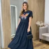 Vestido Longo sem Bojo de Malha Estampa Borboleta Preto - Fernanda Ramos Store