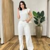 Blusa Feminina Tee Muscle Olívia Off White - Fernanda Ramos Store