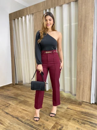 Body Feminino Júlia com Bojo Preto sem Fecho - Fernanda Ramos Store