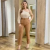 Body Feminino Júlia com Bojo Bege sem Fecho - Fernanda Ramos Store