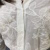 Camisa Feminina Manga Longa Lívia Branca com Bordado Floral - Fernanda Ramos Store