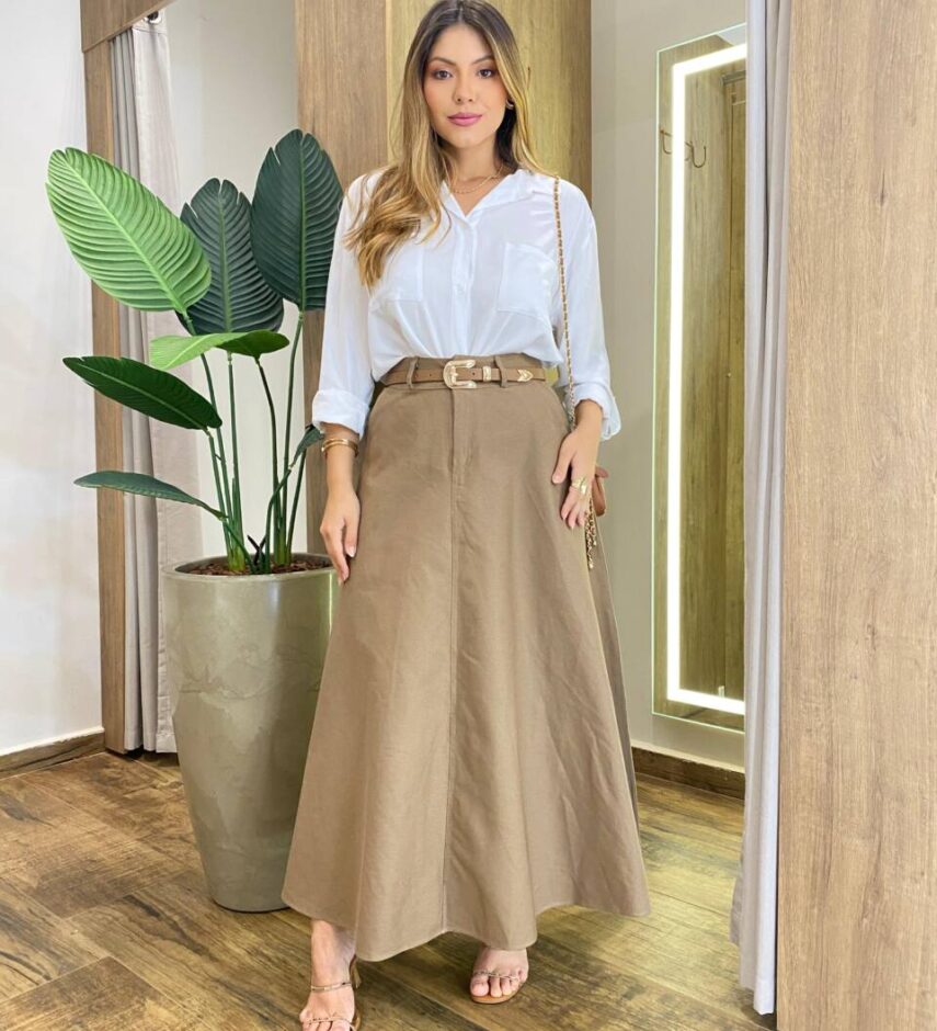 Camisa Feminina Social Manga Longa Branca - Fernanda Ramos Store
